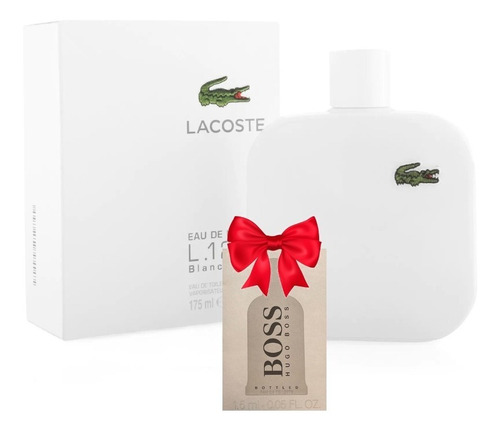 Lacoste Blanc Pure 100ml Caballero Original + Regalo