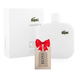 Lacoste Blanc Pure 100ml Caballero Original + Regalo