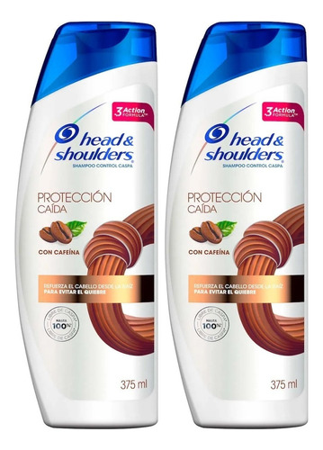 2 Shampoo Head & Shoulders Protección Caída 375ml