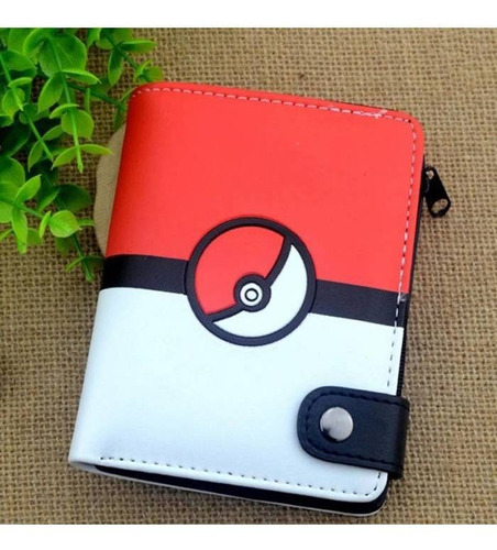 Cartera Pokémon Pikachu Pokeball Niños Adultos Monedero 