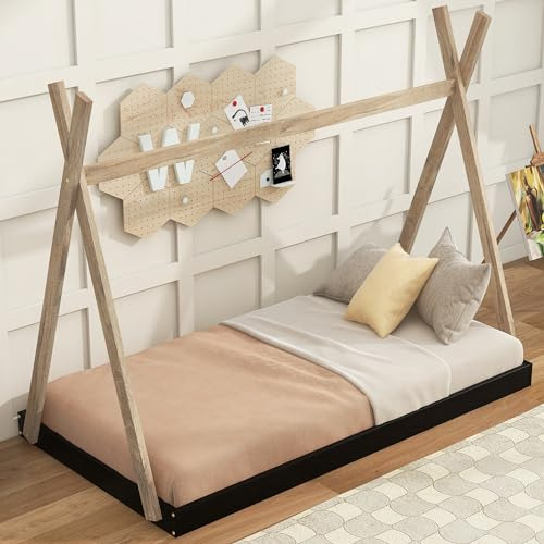 Tienda Cama De Madera Para Niños Y Adultos (natural)