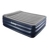 Cama Inflable Colchon Bestway Extra Alto Queen Con Bomba