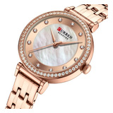 Relojes De Acero Inoxidable Curren Diamond De Lujo Para Muje