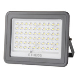 Reflector Proyector Led 100w Panel Solar Exterior Luz Fría