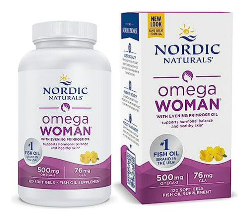 Omega Mujer: 500 Mg Omega-3 + 800 Mg Aceite De Onagra - 120 Cápsulas