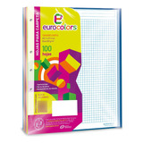 Hojas Para Carpeta Eurocolors Tamaño Carta 100 Hojas Cuadros