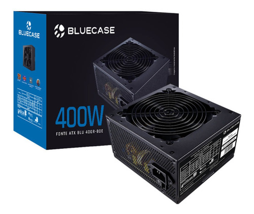 Fonte Alimentação Pc Bluecase Blu 400r-80e 400w Preta Bivolt