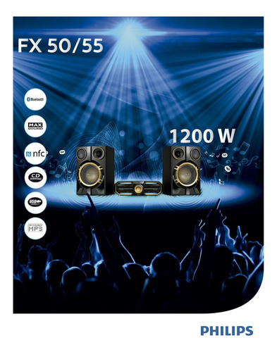 Equipo De Música Philips Fx 50 14.000 Watts 