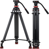 Tripié Cámara Leifrotto Ta190h 75 Profesional 33 Lbs -negro