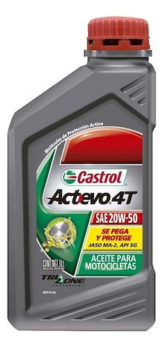 Aceite Castrol Actevo Gp 20w50 4t Mineral Ciclofox