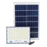 Refletor Solar Led 800w Placa Bateria Prova D'água Luminária