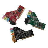 Placa De Som Crystal + Game Port Slot Pci Computador Antigo