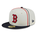 Gorra New Era Red Sox Boston Medias Rojas 59fity Plana Sutas