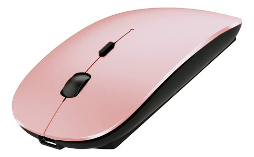 Mouse Inalambrico Klo Bluetooth Rose Gold Black