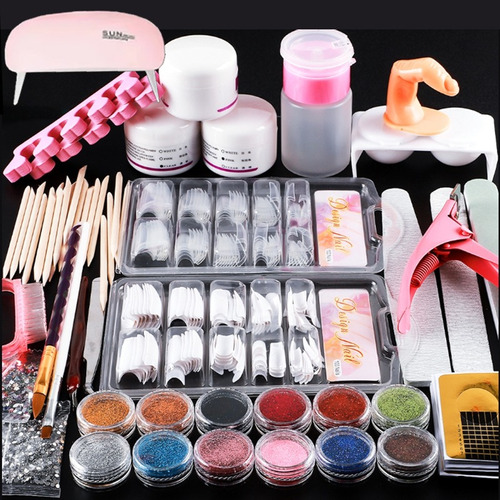 Kit De Manicura De Uñas Acrílico, 36 Piezas