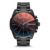 Reloj Diesel  Dz4318  Mega Jefe De Acero Inoxidable  Con Mov