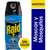 Insecticida Raid Mata Moscas Y Mosquitos Sin Olor Aero.