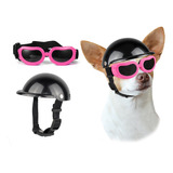 Lentes De Sol Y Casco Para Perro Pequeño