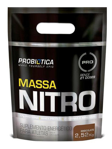 Massa Nitro Chocolate 2,5kg Probiótica