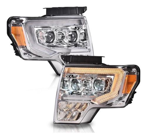 Faros Lobo F150 Mark 2009 2010 2011 2012 2013 2014 Drl Lupa