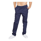 Pantalon Para Chef Unisex Marino Con Resorte Bolsillos T. Xl Color Azul Oscuro Diseño De La Tela Español