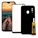 Kit Tela Compatível Galaxy A30 + Case + Pelicula +cola