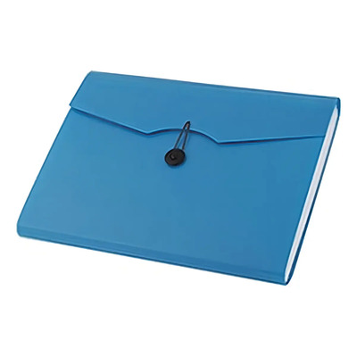 Archivero Expandible Clever Office Azul 12 Divisiones para Hojas A4 | Meses sin interés