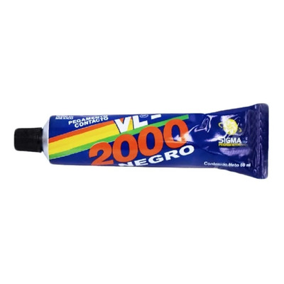 6 Piezas Pegamento De Contacto Negro Vl2000 Tubo 60ml | Envío gratis