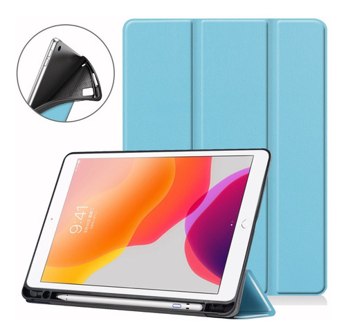 Funda Para iPad 7 8 9 Generación 10.2 Con Portalápices