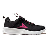 Tenis Pirma Running Dama, Negro Y Rosa, Modelo 248, Original