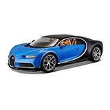 Bugatti Chiron Blue Black 124 Por Maisto 31514
