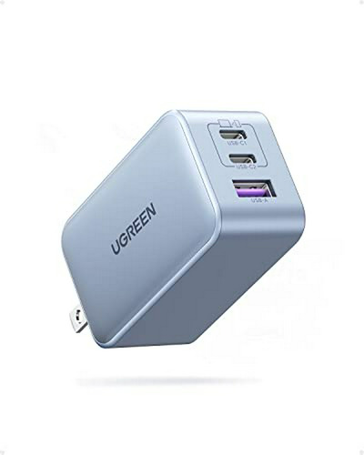 Cargador Usb C Ugreen 65w, Nexode 3 Puertos Gan