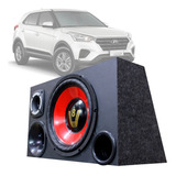 Caixa Som Automotivo Trio Completa Subwoofer Hyundai Creta