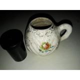 Antiguo Mate De Porcelana (motivo Floral)