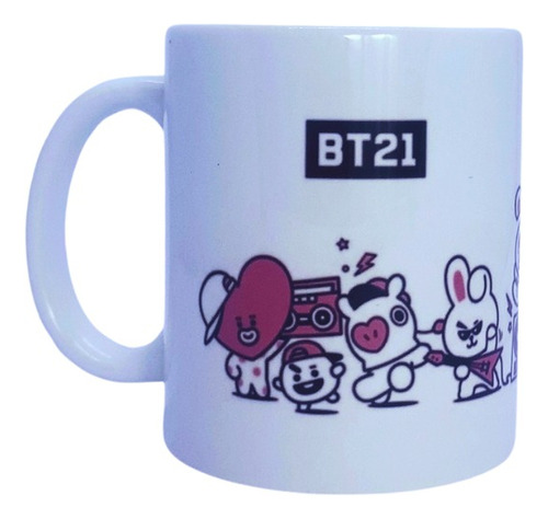 Mug K-pop Bt21 Rosa 11 Oz.