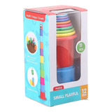 Juguete Didáctico Apilable 11 Tazas Letras Números Montesori