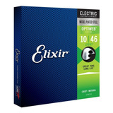 Encordoamento Elixir Cordas 010 Light Optiweb Guitarra