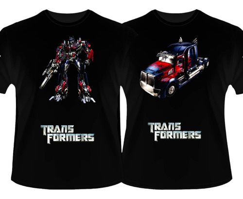 Playera Transformers Decepticons Autobots Dúo Personalizable