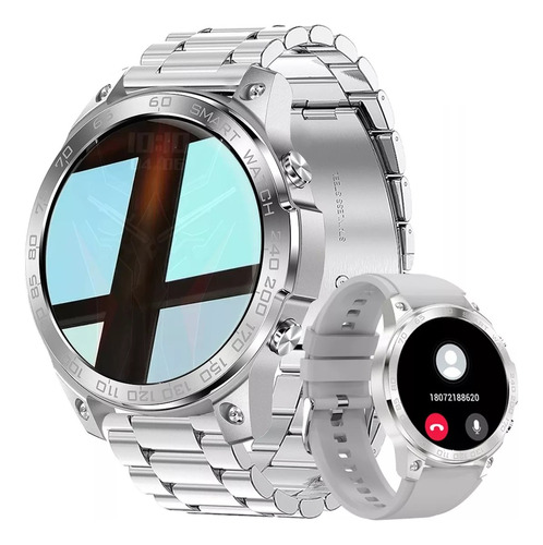 Reloj Inteligente Bluetooth Hd 1.43 Impermeable Para Hombre