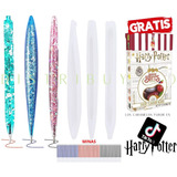 3x Moldes Silicona Lapiceros Para Resina + Harry Potter