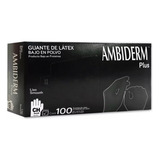 Guante De Latex Liso Chico Negro Plus Pack Con 200 Piezas