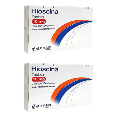 Hioscina 10 Mg 10 Tabletas Pack 2 | MercadoLibre