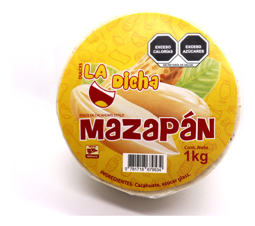 Mazapán Gigante De La Dicha Natural 1kg