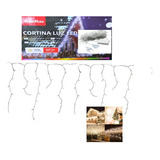 Cortina De Luz Navideñas Blanca Led 5 Metros 192 Luces