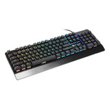 Teclado Mecánico Gamer Meetion Mk01 Rgb Configurable Español Teclado Negro Idioma Español Latinoamérica