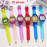 25 Pzas Reloj Led Inteligente Mujer Hombre Infantil Vistoso