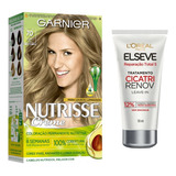 Kit Tinta Cabelo Garnier Nutrisse Louro Mel + Elseve Creme