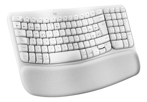  Teclado Inalámbrico Ergonómico Logitech Wave Keys Blanco