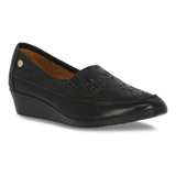 Zapato Mujer Color Negro Plataforma 3 Cm 363-36