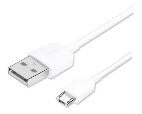 Cable Micro Usb 3 Metros Color Blanco